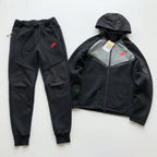 Eco-friendly black + cement gray orange label set
