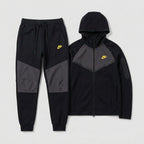 Eco-friendly black + dark gray gold label set